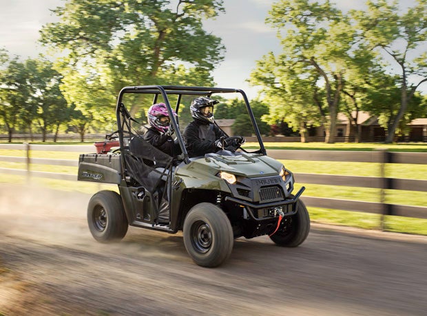 The new Ranger 800 Midsize can fit into bed of a pickup truck yet seats two people. 