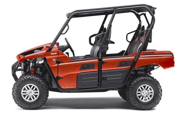 Burnt Orange is one of the colors available on the LE version of the 2014 Teryx4. 