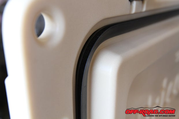 Grizzly’s patented BearClaw Latches help keep the cooler closed, but it’s the internal rubber gasket that provides a solid seal to keep the cool in. 