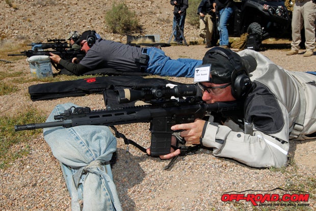 We received a great deal of gun handling and shooting training from the Gunsite Academy during the event.