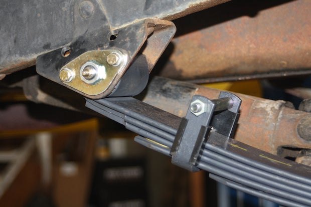 OMEs greasable through-bolts were also provided for the leaf-to-frame mounts. That there was any part of the original leaf bushing left at the frame or shackles is a testament to the quality of the original materials used by Toyota when building these FJs.