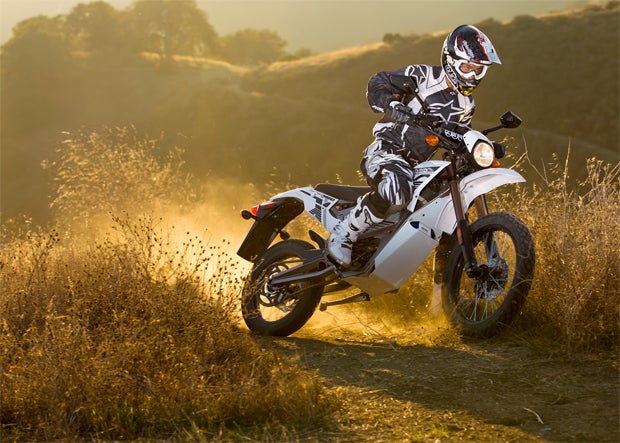 The 2012 Zero X is essentially a trail bike with a dual-sport kit for street riding. 